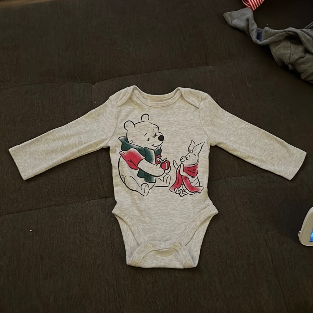 Great Winnie the Pooh Christmas bodysuit.